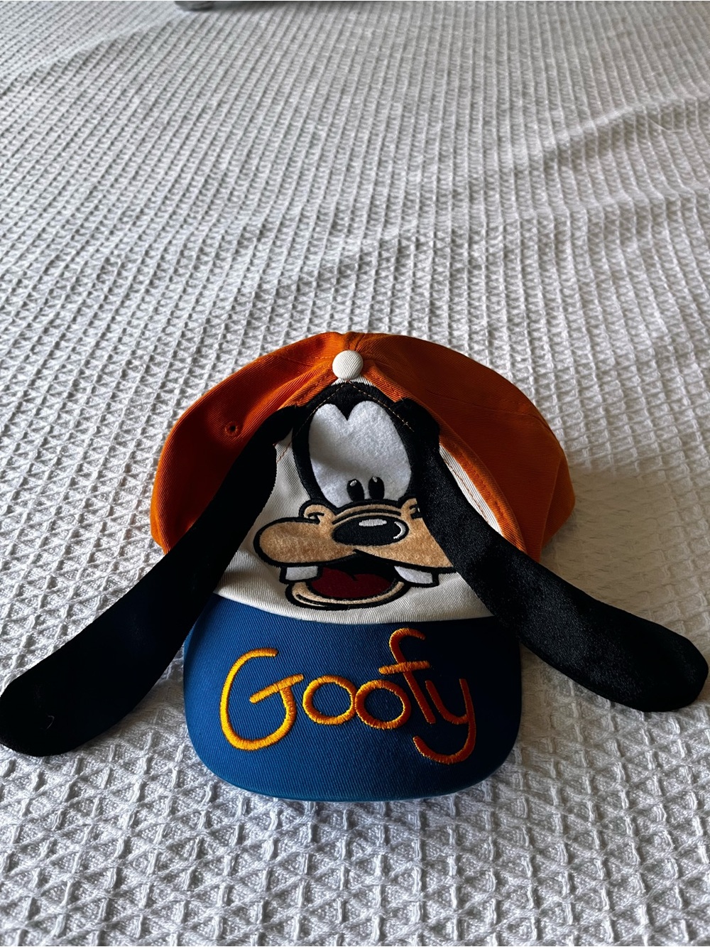 Disney Orange and Blue Goofy Kids Hat